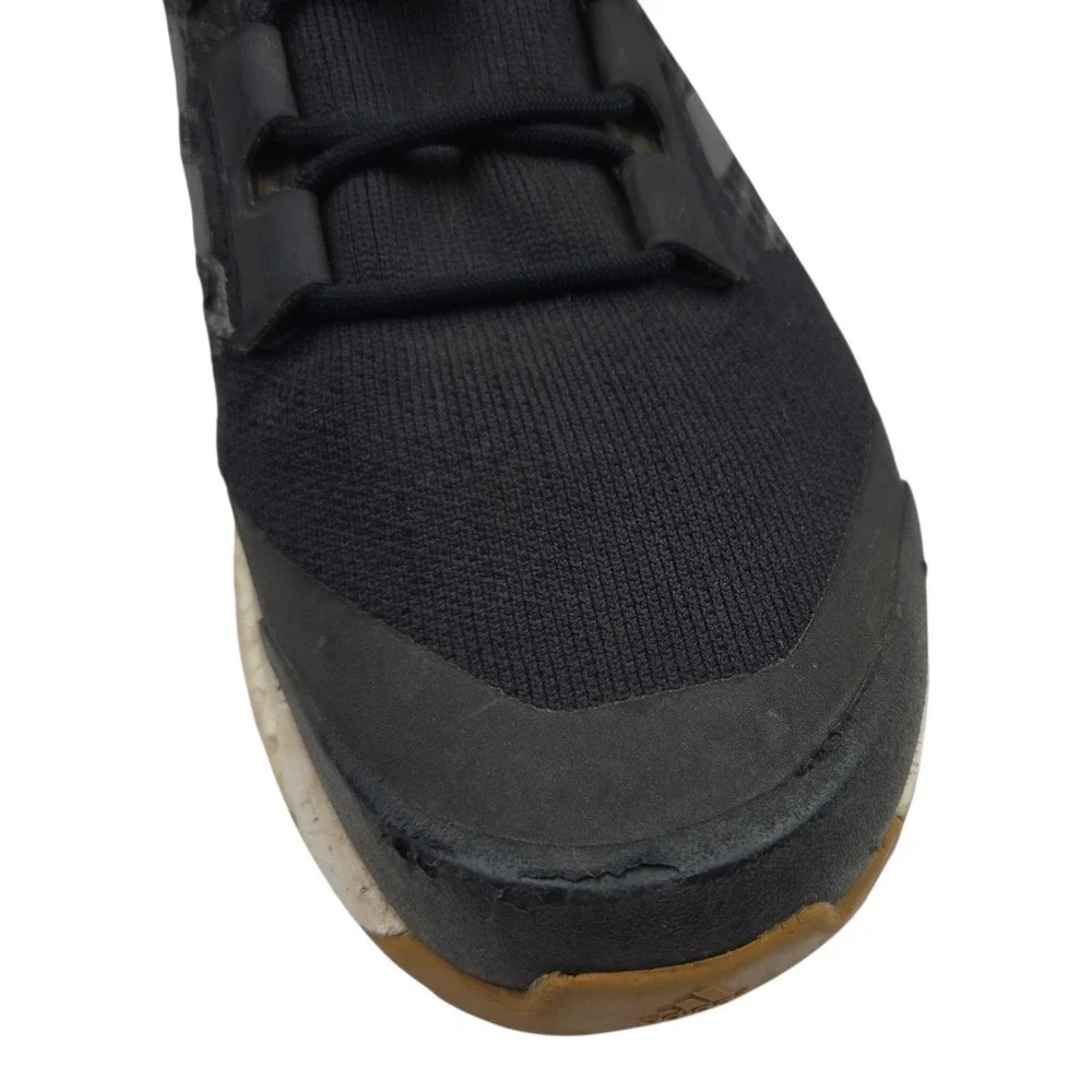 Adidas Terrex Free Hiker Men's 10 Black Gold Primeknit Boost Hiking Boots
